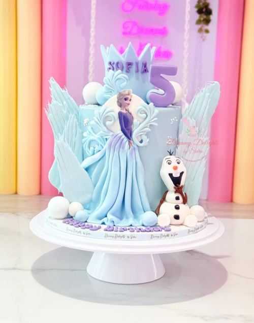Red and White Birthday Cake -birthday cake dubai