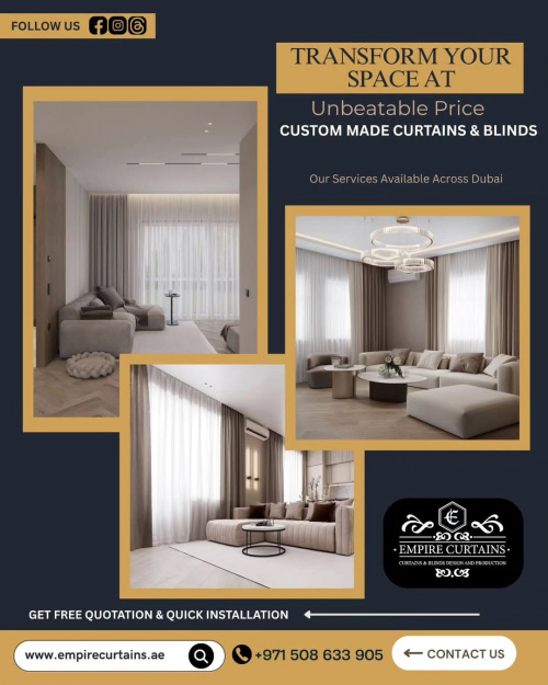 Elegant Curtains and Blinds in Dubai
