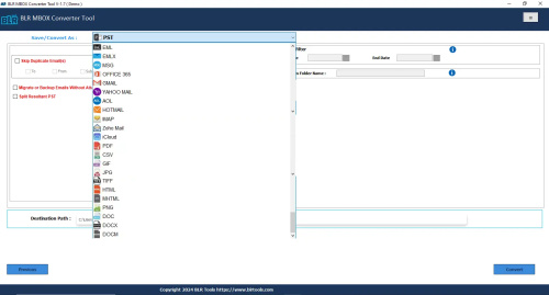 Transfer Mac Mail (MBOX) Files to Outlook (PST) with BLR Tools
