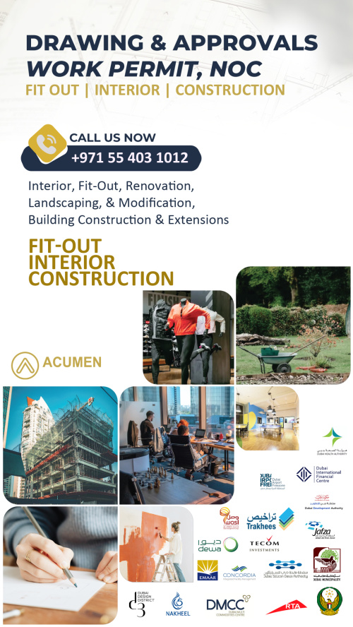 Dubai Approvals & Drawings for Fit-Out, Interior & Construction in Dubai