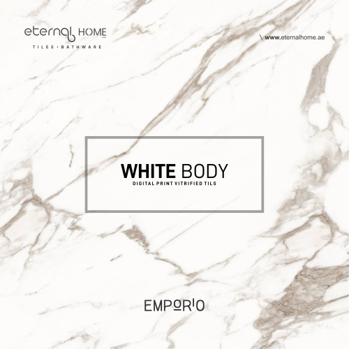 Legend Statuario Tiles | Emporio Series | 60x120 | 9mm | Glossy | White Body | Plain & Strip Liner