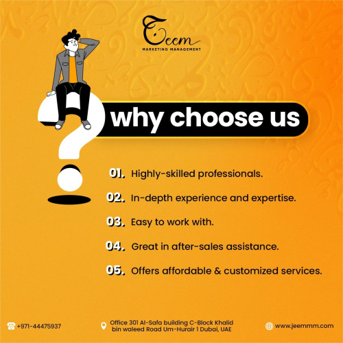 Jeem Marketing Management  is Leading Digital Marketing agency in Dubai