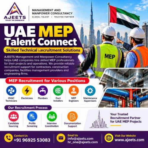 UAE MEP Talent Connect – Skilled Technical Recruitment Solutions