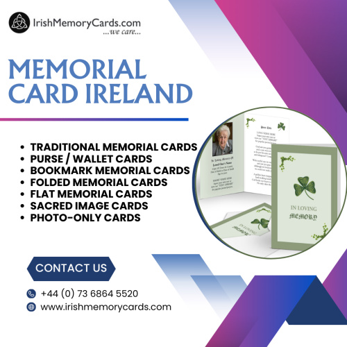Memorial Cards Ireland - Irish Memory Cards